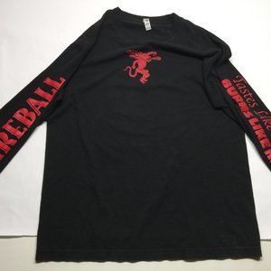 Fireball long sleeved black tee Large